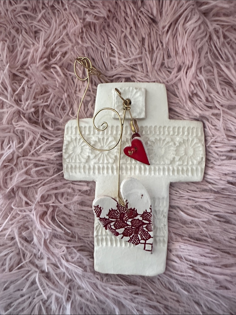 Handmade Ceramic Wall Hanging - Picture 4 of 5
